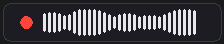 Listening — live waveform